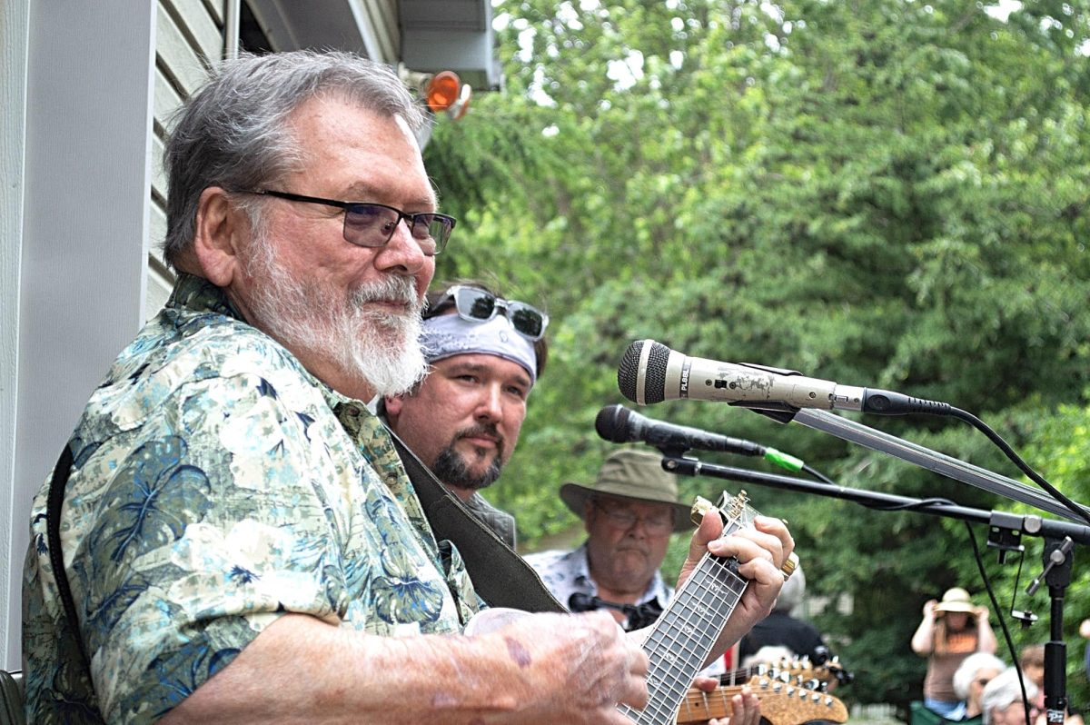 Local favorite the Joe Baker Band entertained Porchfest 2024 fans at 221 Eberly Ave. 